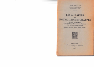 Aperçu du document Les Miracles de Notre-Dame de Chappes
